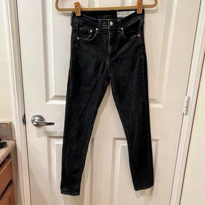 Rag & Bone Dark Gray High Rise Ankle Skinny Jean - 26